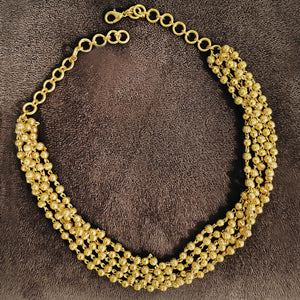 Tapasi Gold plated Ball link choker neckpiece