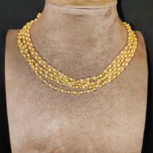 Load image into Gallery viewer, Tapasi Gold plated Ball link choker neckpiece
