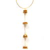 GOLD PLATED WIRE HASSLE WITH LONG CHAIN AND JHUMKA GHUNGROO HANGING