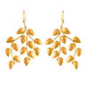GOLD PLATED WIRE AND DROPS SHORT EARRING