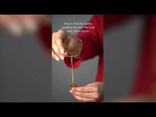 Load and play video in Gallery viewer, Set of Tulsi bead lumba &amp; handpainted om rakhi
