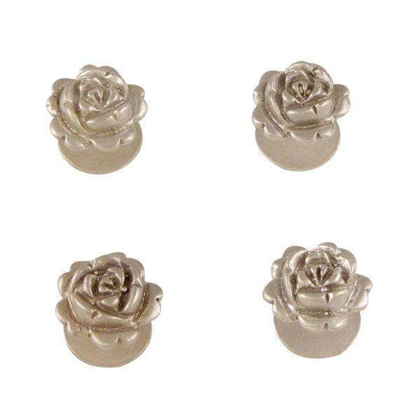 Silver Rose Kurta Buttons