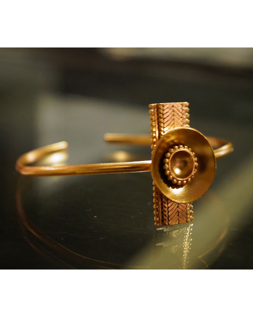 Gold Dune Cuff Bangle