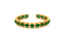 Load image into Gallery viewer, GREEN CRYSTAL CUFF
