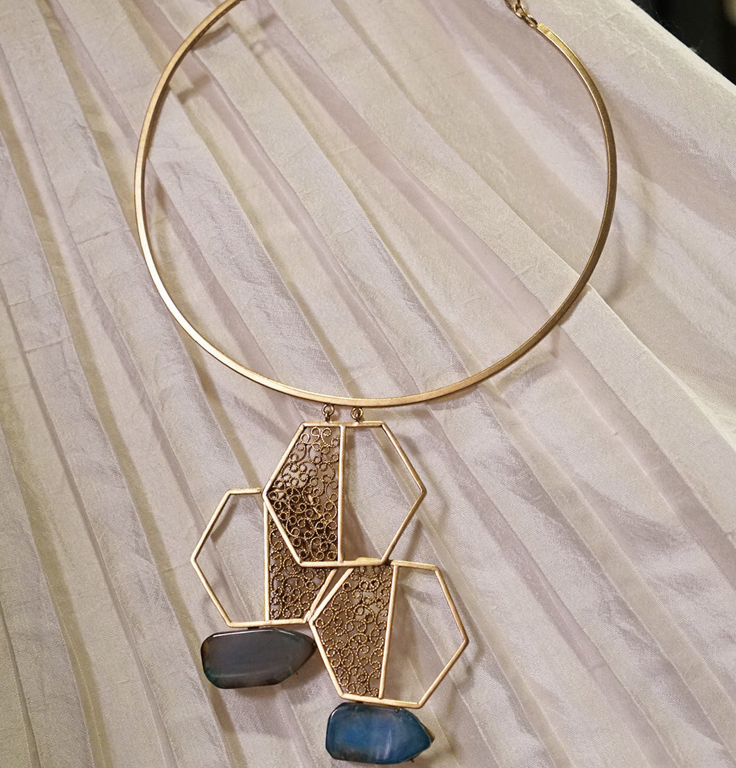 Gridiron Statement Choker Necklace