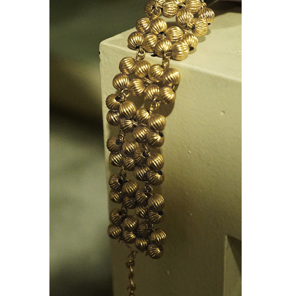 Melon Bead Gold Bracelet