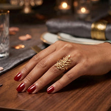 Load image into Gallery viewer, Gilded Grass Ring
