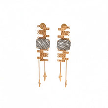 Load image into Gallery viewer, Gilded Maize Drop Earrings
