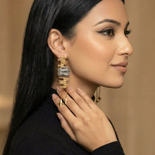 Load image into Gallery viewer, Gilded Maize Drop Earrings
