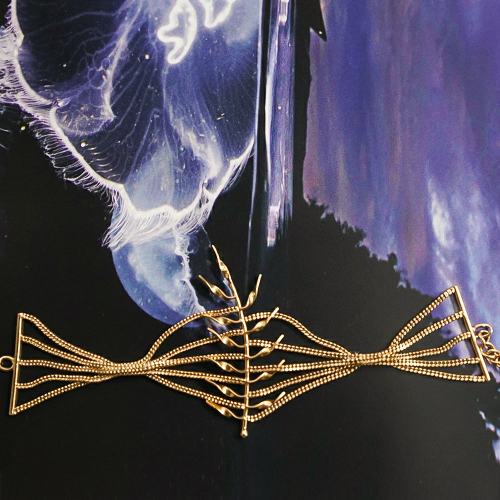 Damaru Drum Gold Bracelet