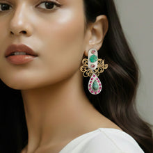 Load image into Gallery viewer, Empire Builder Gemstone Earrings
