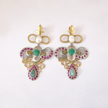 Load image into Gallery viewer, Fleur-de-Luxe Dynasty Earrings
