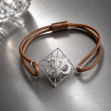 Load image into Gallery viewer, Silver Om Rakhi with Reusable magnetic closure
