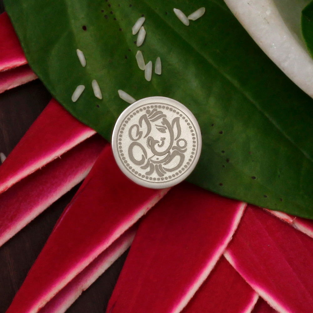 999 Fine Silver Ganesh Coin - 10 gm