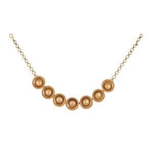 Tej gold plated pod neckpiece