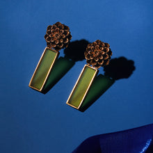 Load image into Gallery viewer, GILDED FLORAL HOPE EARRINGS
