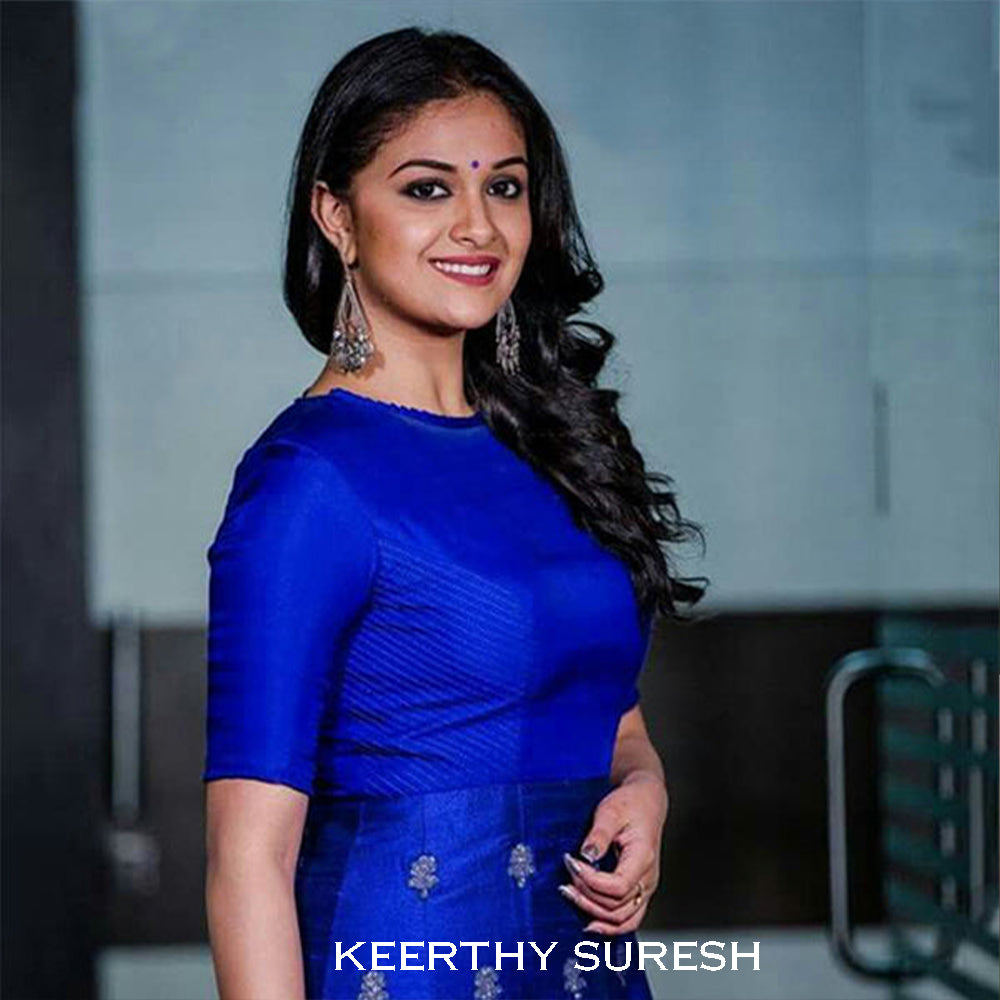 Keerthi suresh on X KeerthyOfficial looking so pretty amp playful in  this pleated Banarasi fusion ensemble by VaishaliCouture amp earrings by  ZeverPret at the ThaanaSerndhaKoottam pressmeet tonight  StyledByIndrakshi httpstcovxIN13hn6v 
