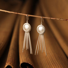 Load image into Gallery viewer, 92.5 sterling silver drop earrings
