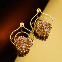 Load image into Gallery viewer, Double drop Contemporary Earrings by samyuktha menon
