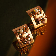 Load image into Gallery viewer, Gold Plated Square-Shaped Earring
