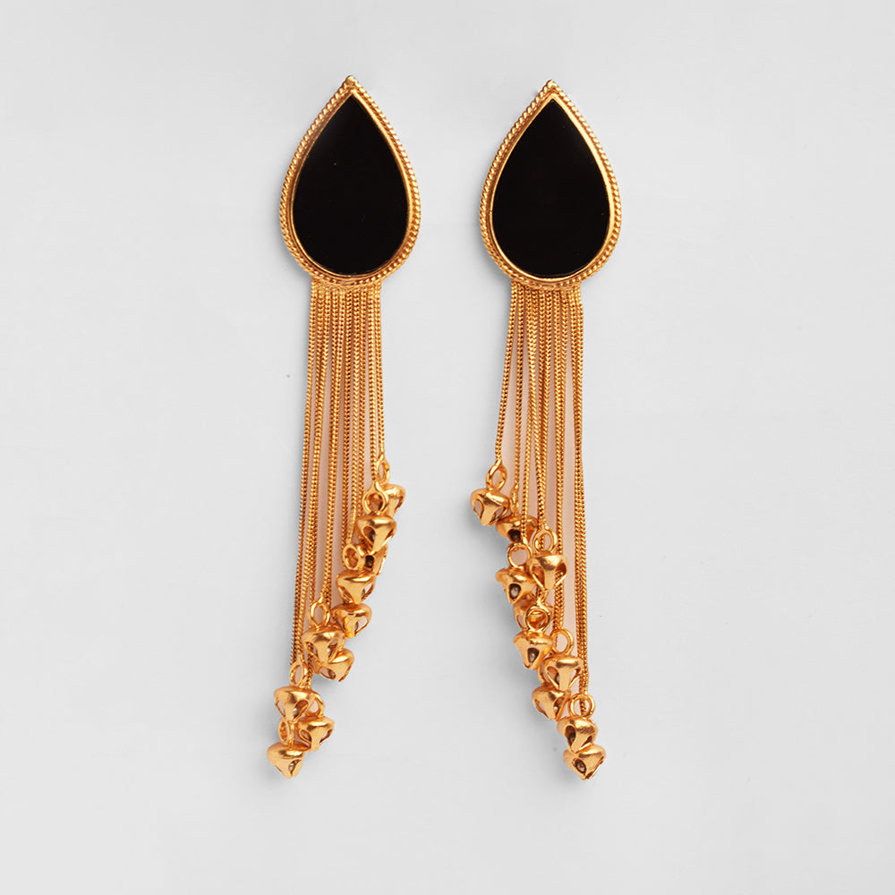 Buy Gold plated Tassel chains Earrings Online Suhani Pittie