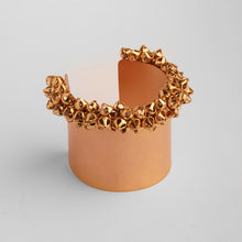 Load image into Gallery viewer, GOLD PLATED MINUTE CUFF WITH GHUNGUROO ONE SIDE
