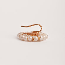 Load image into Gallery viewer, GOLD PLATED ROUND PEARL &amp; POLKI NOSE PIN
