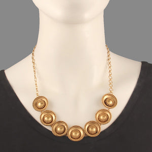 Tej gold plated pod neckpiece