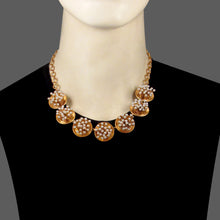 Load image into Gallery viewer, GOLD PLATED 7 WIRE PEARL COINS NECKPIECE
