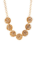 Load image into Gallery viewer, GOLD PLATED 7 WIRE PEARL COINS NECKPIECE
