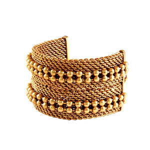 Gold Toned Double Mesh Bracelet Worn by Kriti Sanon