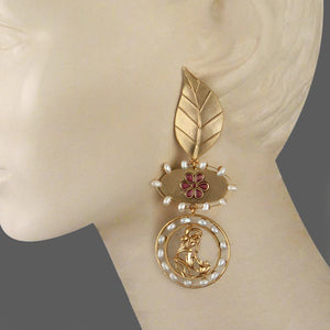 Gold Toned Sea Kissed Pearl Earrings Worn By Anu Emmanuel