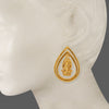 GOLD PLATED DROP AND GANESHJI EARRING