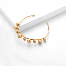 Load image into Gallery viewer, Gold Toned Collar Necklace with Ball Details
