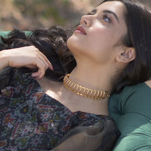 Load image into Gallery viewer, Idyllic Fields Choker in Gold worn by Masaba Gupta &amp; Neha shetty
