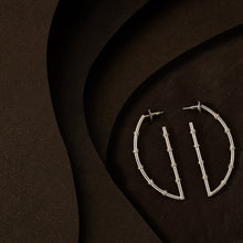 Load image into Gallery viewer, Idyllic Field Earring in Silver - Worn by Kajal Aggarwal &amp; Lavanya Tripati &amp; Samyuktha Menon
