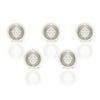 Silver Toned Circular Emblem Bandhgala Buttons