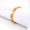 22k gold plated square chain bracelet.