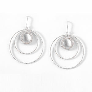92.5 sterling silver classic hoop earrings