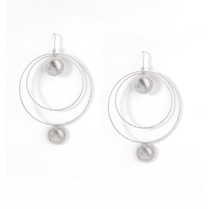 Timeless silver hoops worn by Ritu varma