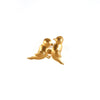 GOLD PLATED 2 BIRD RING