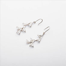 Load image into Gallery viewer, 92.5 SILVER PERFORATED CONES EARRING
