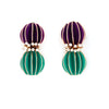 Sea Anemone style inspired gold plated earrings