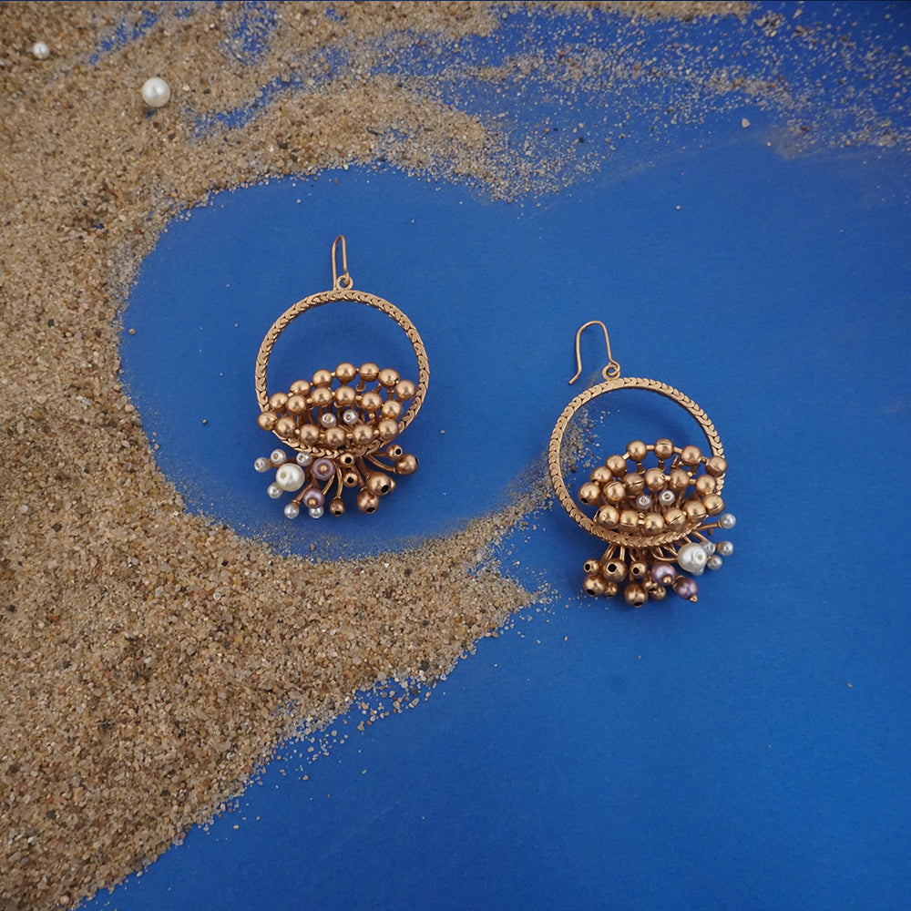 The Pearl-Ring Drop Earrings