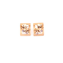 Load image into Gallery viewer, Gold Plated Square-Shaped Earring
