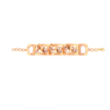 Load image into Gallery viewer, Rectangular Golden Bracelet with Pearls worn by samyukta menon
