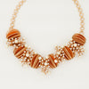 Sea Anemone and Coral Inspired Gold Plated Necklace