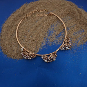Gold Plated Reefs & Pearls Haslee worn by samyukta menon