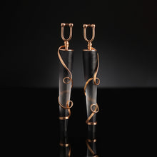 Load image into Gallery viewer, MIDNIGHT HAZE BLACK EARRINGS
