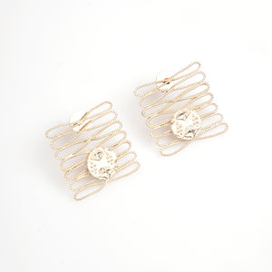 DUNES OF SAND SILVER EARRING